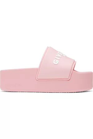 Givenchy Women Flat Sandals - Pink Paris Flat Sandals