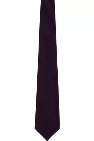 Sébline Men Neckties - Purple Cotton Tie