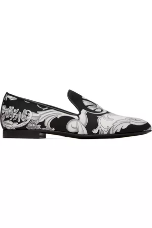 VERSACE Men Loafers - Black Barocco Loafers