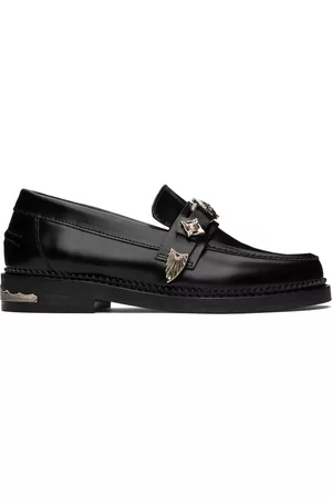TOGA PULLA Women Loafers - Black Leather Loafers