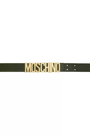 Moschino Men Belts - Khaki Logo Belt