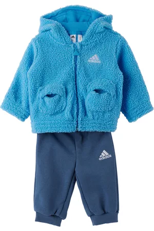 adidas Baby Blue Teddy Jogger Set
