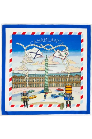 Casablanca Men Scarves - Multicolor 'Place Vendôme' Scarf