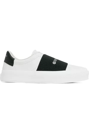 Givenchy Men Sports Equipment - White & Green City Sport Webbing Sneakers