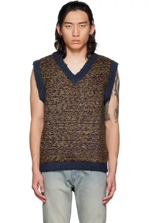 Foundrae Men Tank Tops - SSENSE Exclusive V-Neck Vest