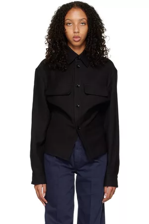 LEMAIRE Black Fitted Shirt