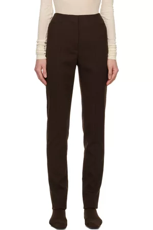 Dagmar Women Twill Pants - Brown Romy Trousers