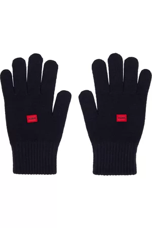 HUGO BOSS Men Gloves - Navy Wool Gloves