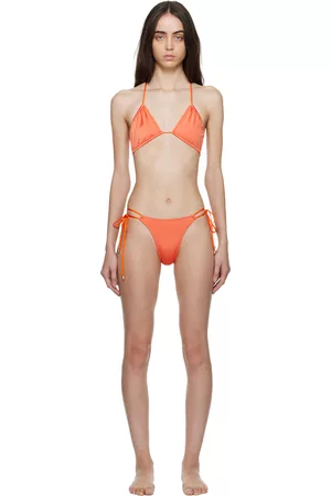 DOS SWIM Women Bikinis - SSENSE Exclusive Orange Mica Top & Luna Bottom Bikini