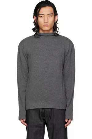 Jil Sander Gray Roll Neck Sweater