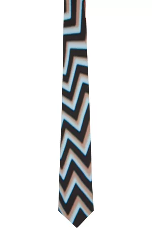 Paul Smith Men Neckties - Blue Zig Zag Tie