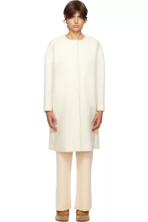 Max Mara Women Coats - White Morina Coat