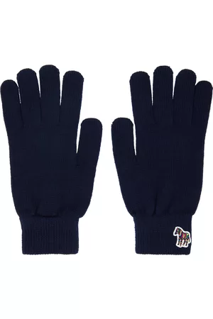 Paul Smith Men Gloves - Navy Zebra Gloves