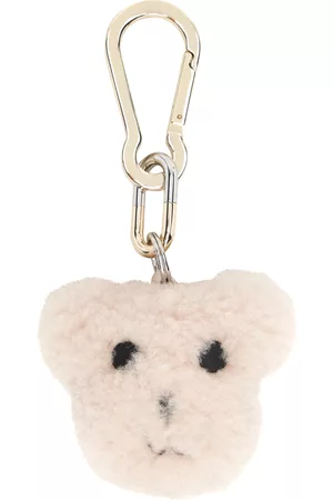 YVES SALOMON Women Keychains - Pink Shearling Keychain
