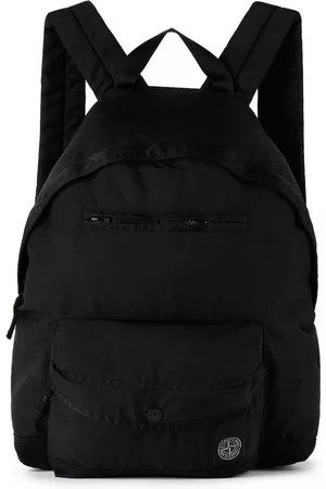 Stone Island Junior Rucksacks - Kids Black Worsted Nylon Watro Backpack