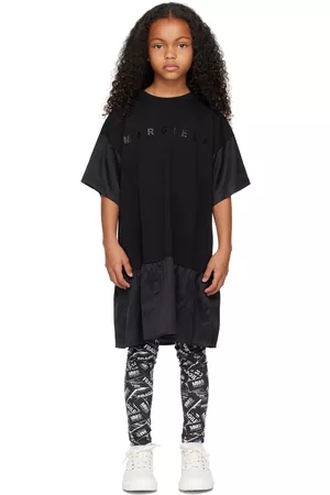 Maison Margiela Kids Black Logo Dress
