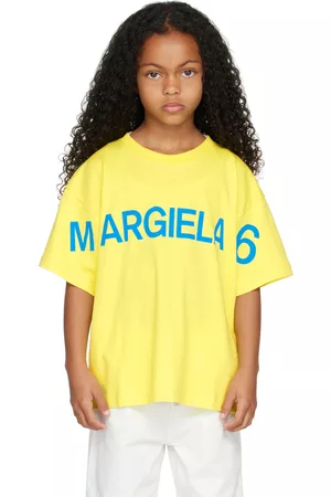 Maison Margiela Kids Yellow Print T-Shirt