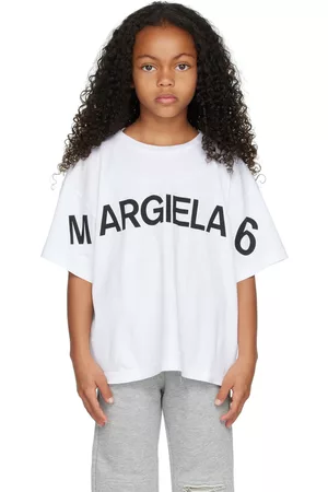 Maison Margiela Kids White Print T-Shirt