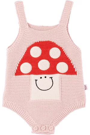 Stella McCartney Baby Pink Mushroom Bodysuit