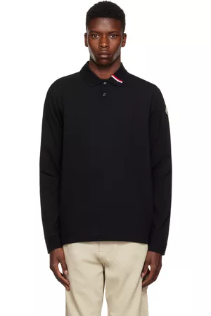 Mens moncler clearance polo long sleeve