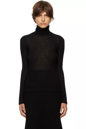 Max Mara Women Turtleneck Sweaters - Black Vata Turtleneck