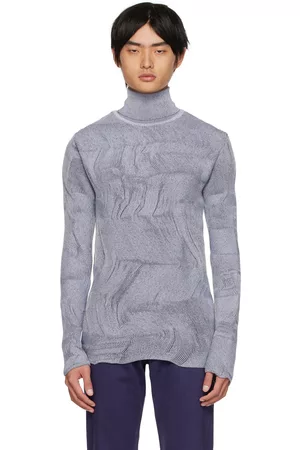 Carlota Barrera Gray Psychedelic Turtleneck