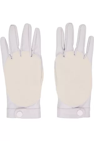 YULONG XIA Men Gloves - SSENSE Exclusive Pink and Purple Faux-Leather Gloves