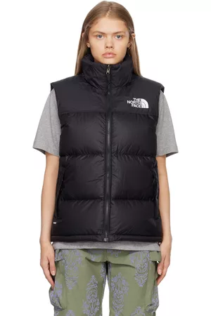 The North Face Women Vintage T-Shirts - Black 1996 Retro Nuptse Down Vest