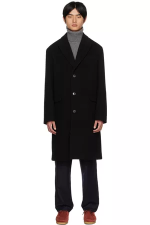 A.P.C. Men Coats - Black Jacques Coat