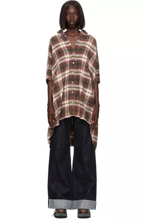R13 Women Casual Dresses - Oversized Boxy Shirt Minidress