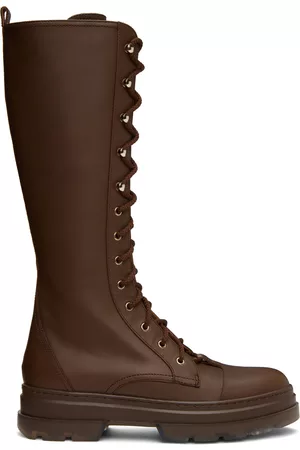 Max Mara Women Boots - Brown Calfskin Boots
