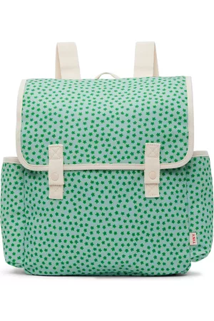 Tiny Cottons Kids Green Flowers Backpack
