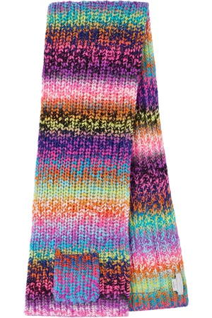 Stella McCartney Kids Multicolor Rainbow Striped Knit Scarf