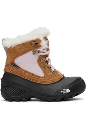 The North Face Winter Boots - Kids Brown & Pink Shellista Lace IV Boots