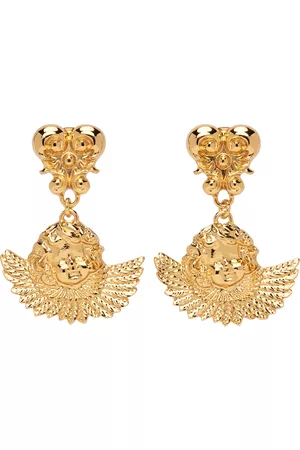 Moschino Women Earrings - Gold Angel Earrings