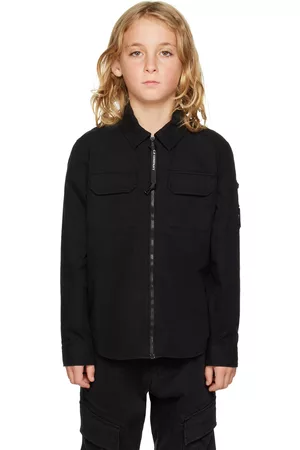 C.P. Company Kids Black Gabardine Shirt