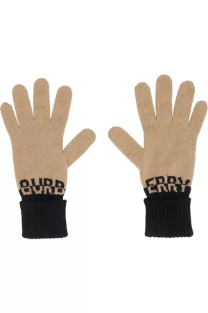 Burberry Tan Intarsia Gloves