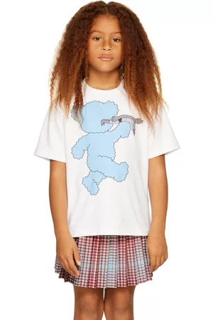 CRLNBSMNS SSENSE Exclusive Kids White & Blue Bear T-Shirt
