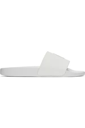 Ralph Lauren Men Sandals - White Pony Slides