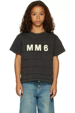Maison Margiela Kids Gray Quilted T-Shirt