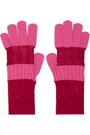 CFCL Women Gloves - Pink & Red Fluted Gloves