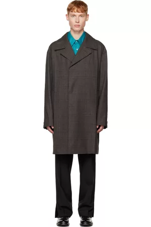 WOOYOUNGMI Gray Single Mid Coat