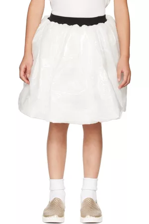CRLNBSMNS Kids White Bubble Skirt