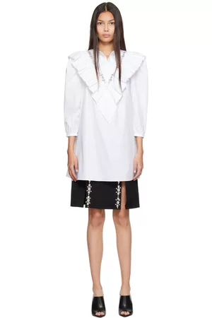 Shushu/Tong Women Casual Dresses - White Shirt Minidress