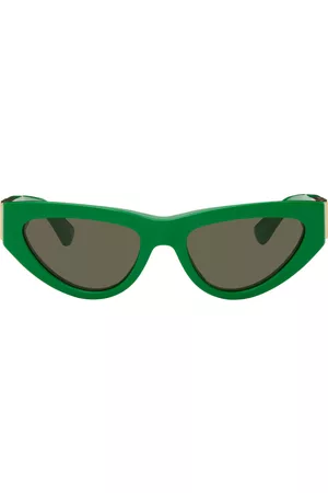 Bottega Veneta Men Sunglasses - Green Angle Sunglasses
