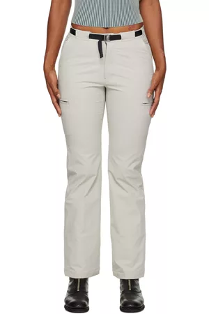 oK Women Pants - Gray Embroidered Trousers