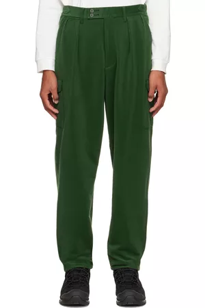 Descente Men Pleated Cargo Pants - Green Pleated Cargo Pants