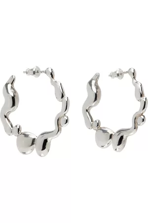 HANNAH Men Earrings - Silver Puddle Play Earrings