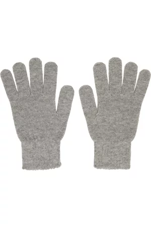 JOHN ELLIOTT Men Gloves - Grey Wool & Cashmere Gloves
