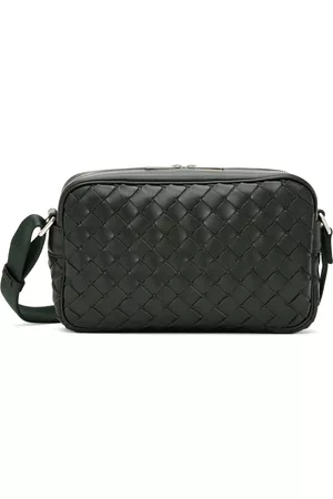 Bottega Veneta Men Luggage - Green Classic Intrecciato Bag
